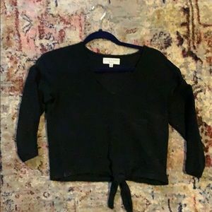 Madewell crop sweater XXS black